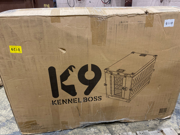 K9 KENNEL BOSS Large (41- 65-lb) Aluminum Dog Crate Indoor/Outdoor (3.56-ft L x 2.5-ft W x 2.85-ft H) - H7 - 869