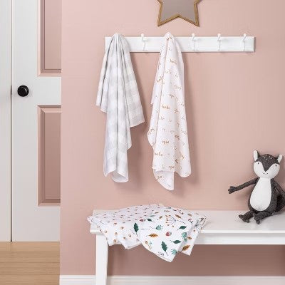 Flannel Baby Blanket Forage On - Cloud Island  - 4pk - F14 - 1796