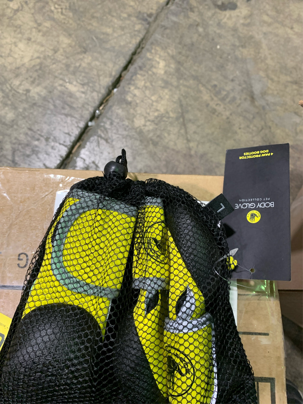 Body Glove Paw Protector Booties (Yellow, Large) -B7-0514
