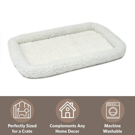 Midwest Homes For Pets / QuietTime Fleece, Filled Bolstered Bed/ Fits 22-inch Crate/ Model-40222 - G6 - 919
