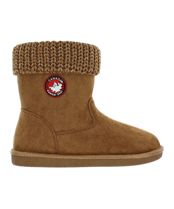 Canada Weather Gear Girls' Casual Boots Chestnut - Chestnut Carmen Boots - Kids Girls Size 9M - F8 - 1897