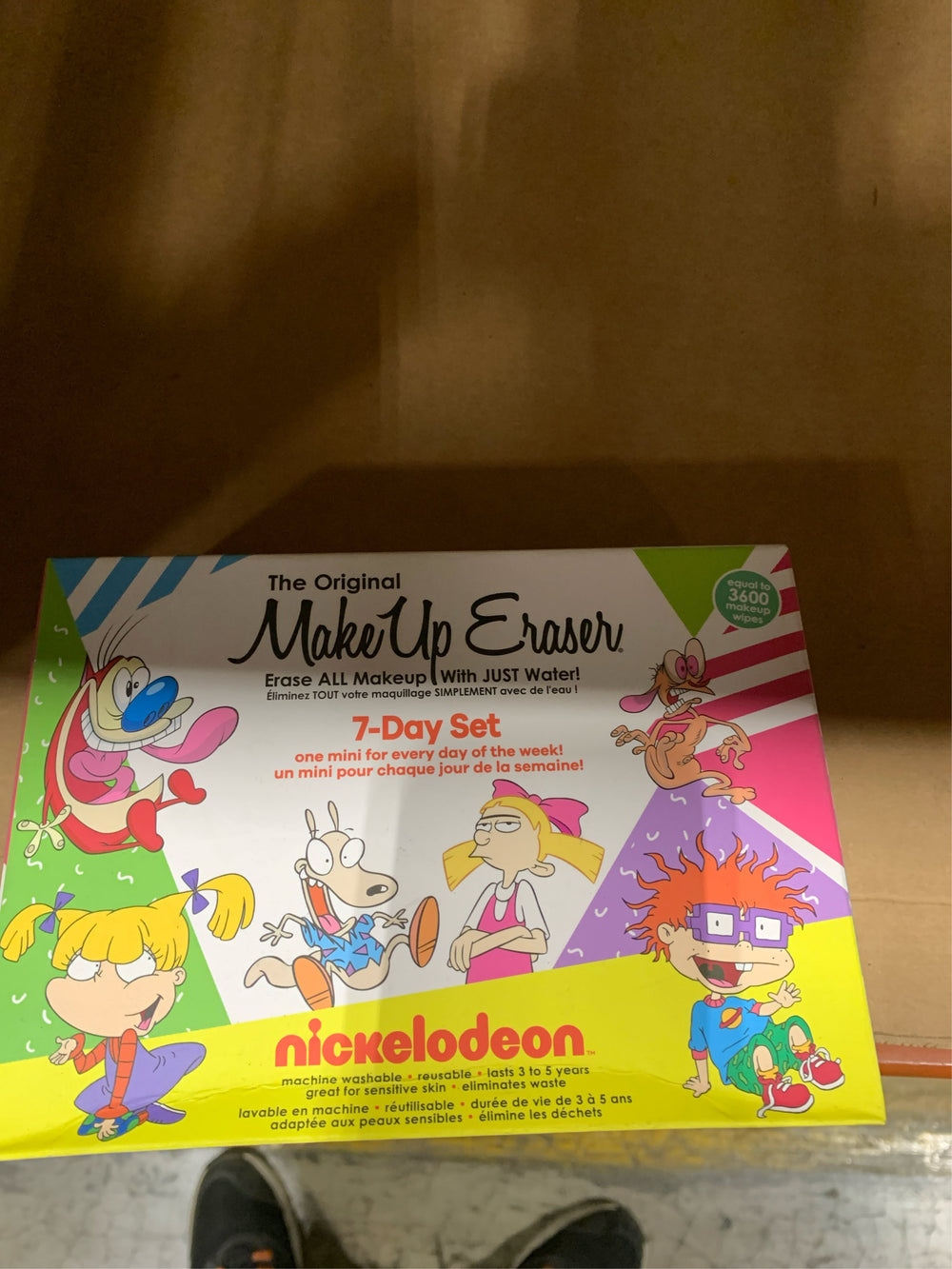 Makeup Eraser 90's Nickelodeon 7 Day Set Colour: White -A5-1093 -A5-1095 -A6-1097 -J8-1622 -J8-1623