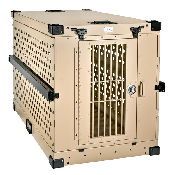 K9 KENNEL BOSS Large (41- 65-lb) Aluminum Dog Crate Indoor/Outdoor (3.56-ft L x 2.5-ft W x 2.85-ft H) - H7 - 869