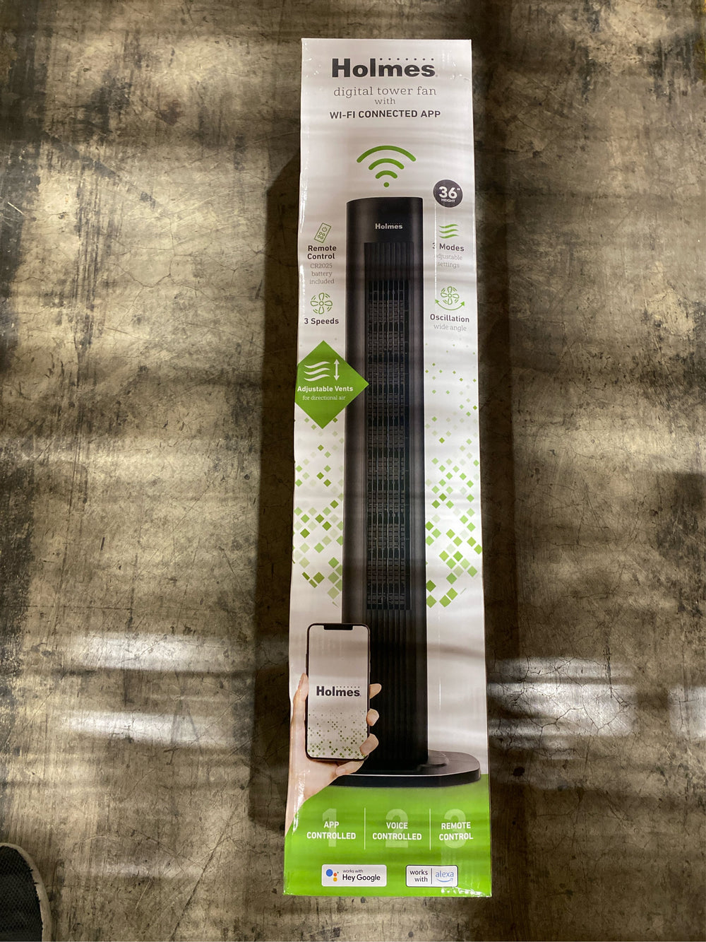Holmes 36" Smart Tower Oscillating Fan Black - G5 - 7