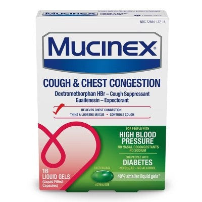 Mucinex High Blood Pressure Cough & Chest Medicine