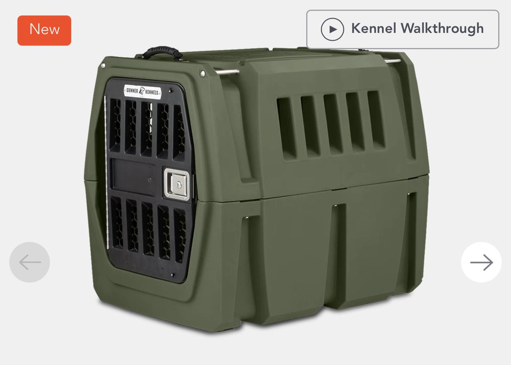 GUNNER G1 Double-Walled Dog Kennel, Duck Green, Intermediate