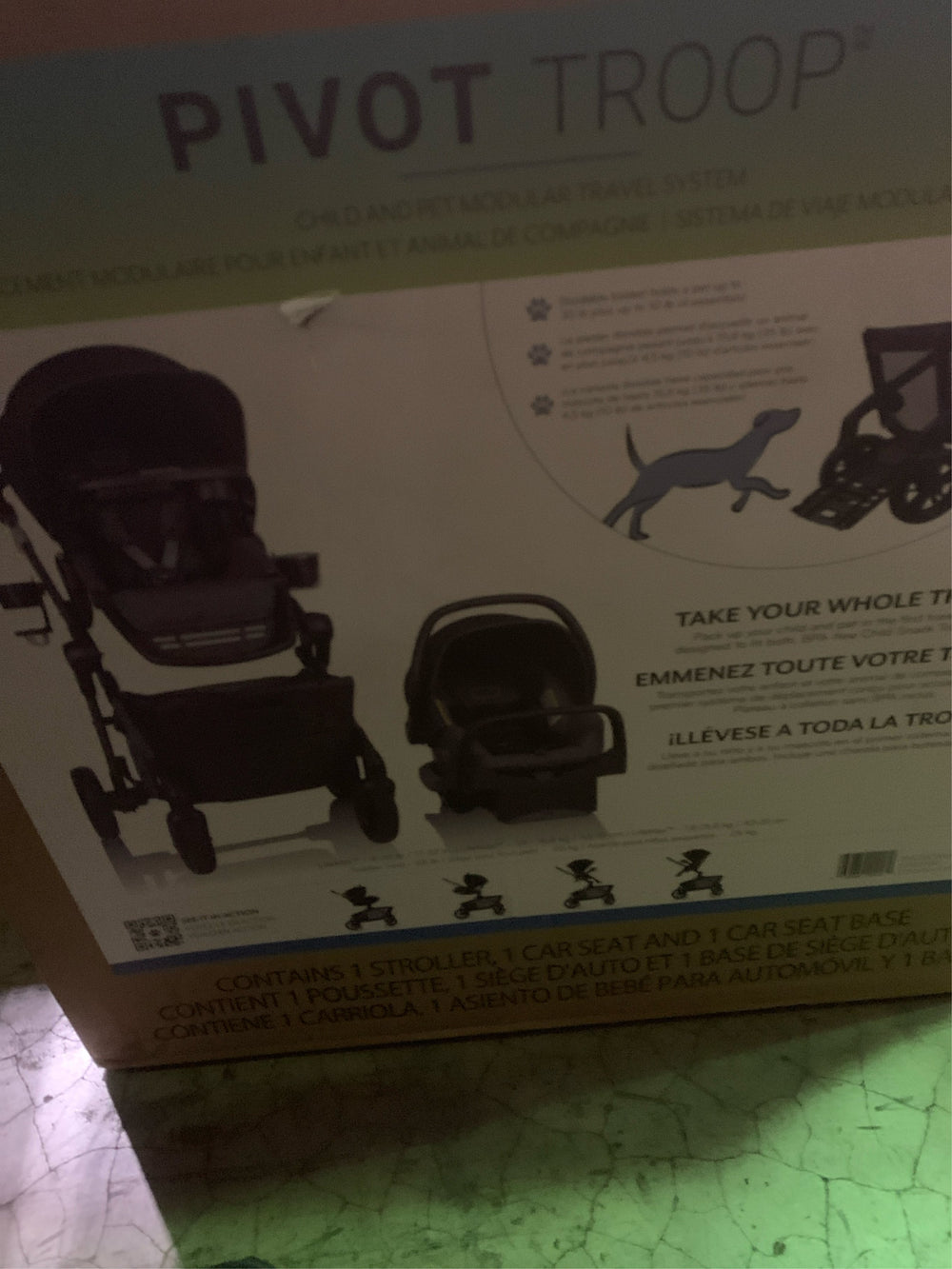 Evenflo Pivot Troop Child & Pet Modular Travel System - H14 - 1766 -M12-0106 -M13-0107