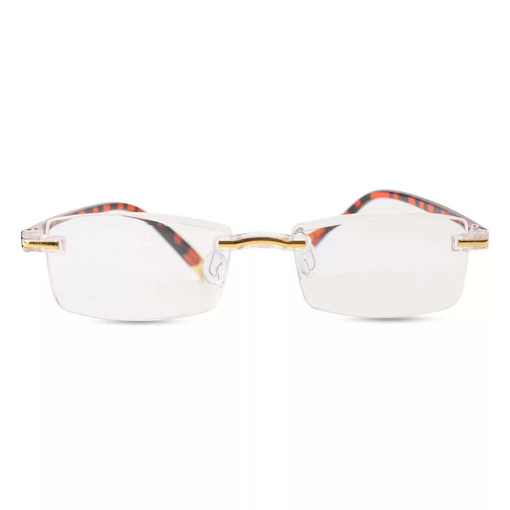 Women's Clearvue Tortoise Frameless Reading Glasses -L3-1520