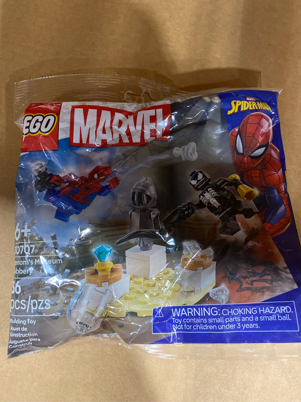 LEGO Marvel Venom's Museum Robbery - Super Hero Building Set for Kids - Includes Spider-Man and Venom Minifigures - 30707 -K5 - 1507