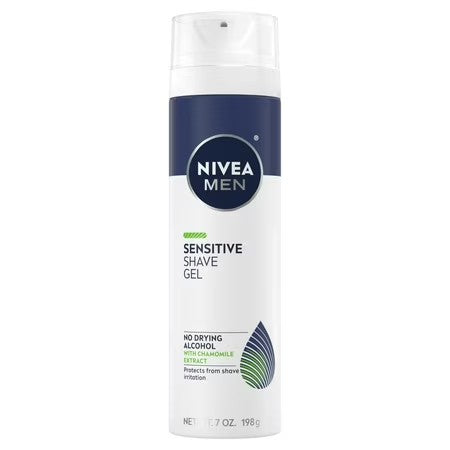 (Pack of 3) NIVEA MEN Sensitive Shave Gel with Chamomile Extract, Vitamin E and Provitamin B5, 7 oz - F6 - 901