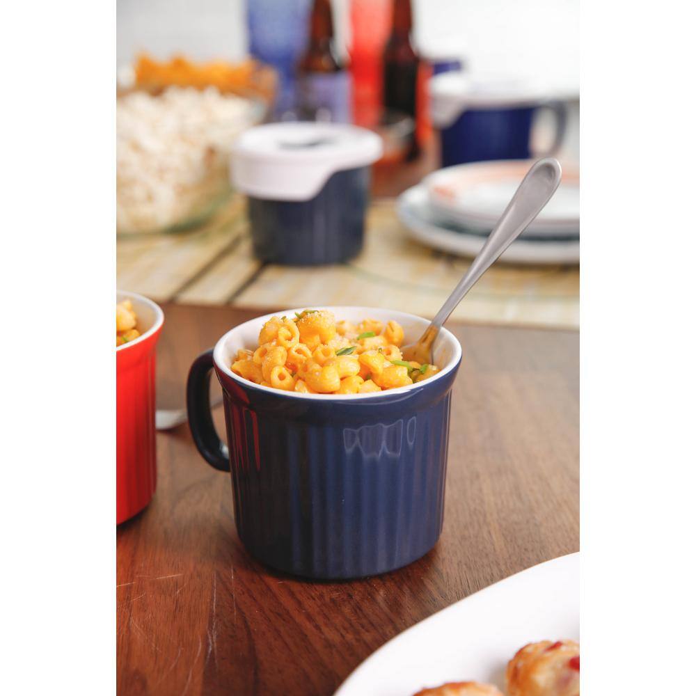 French White 20-Oz Blueberry Mug with Lid - K1 - 1399