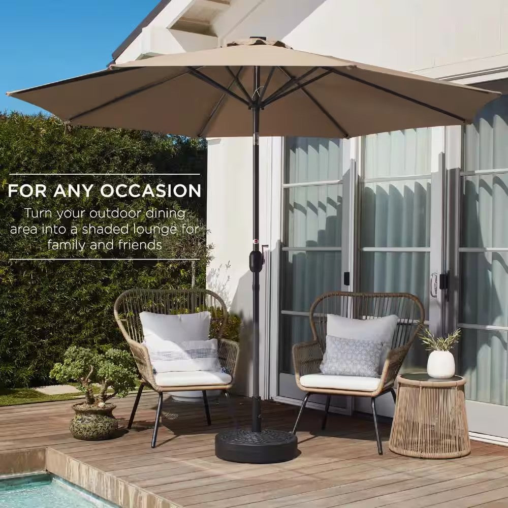 10 ft. Market Tilt Patio Umbrella in Tan 1756
