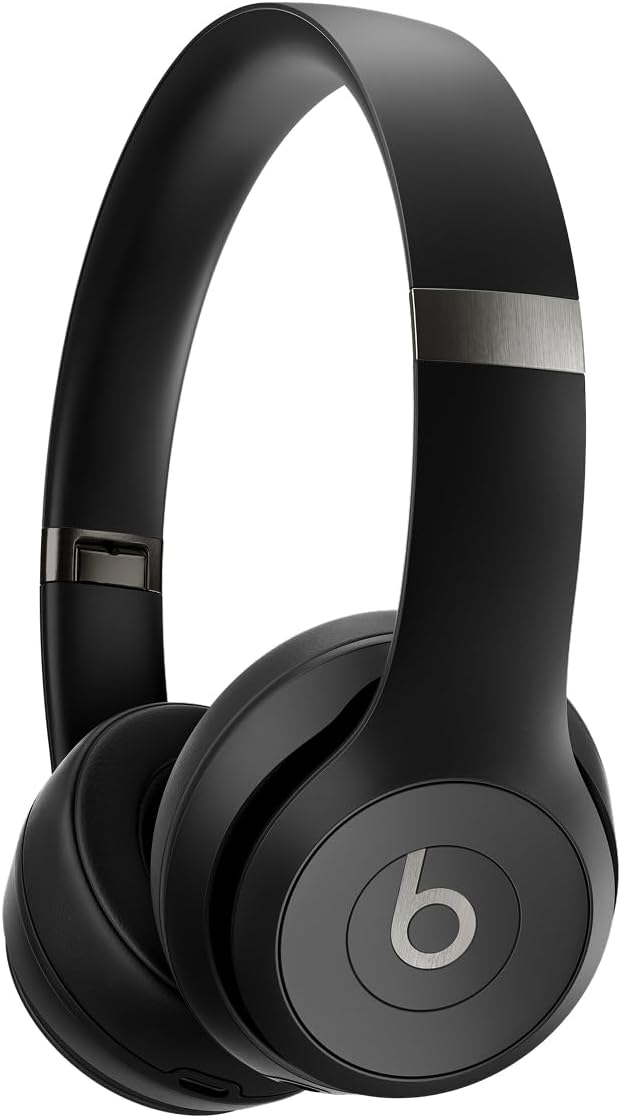 Tested Working - Beats Solo 4 - Wireless On-Ear Bluetooth Headphones, Up to 50-Hour Battery Life, Ultra-Lightweight Comfort, Powerful and Balanced Sound, Apple & Android Compatible - Matte Black - K5 - 1526