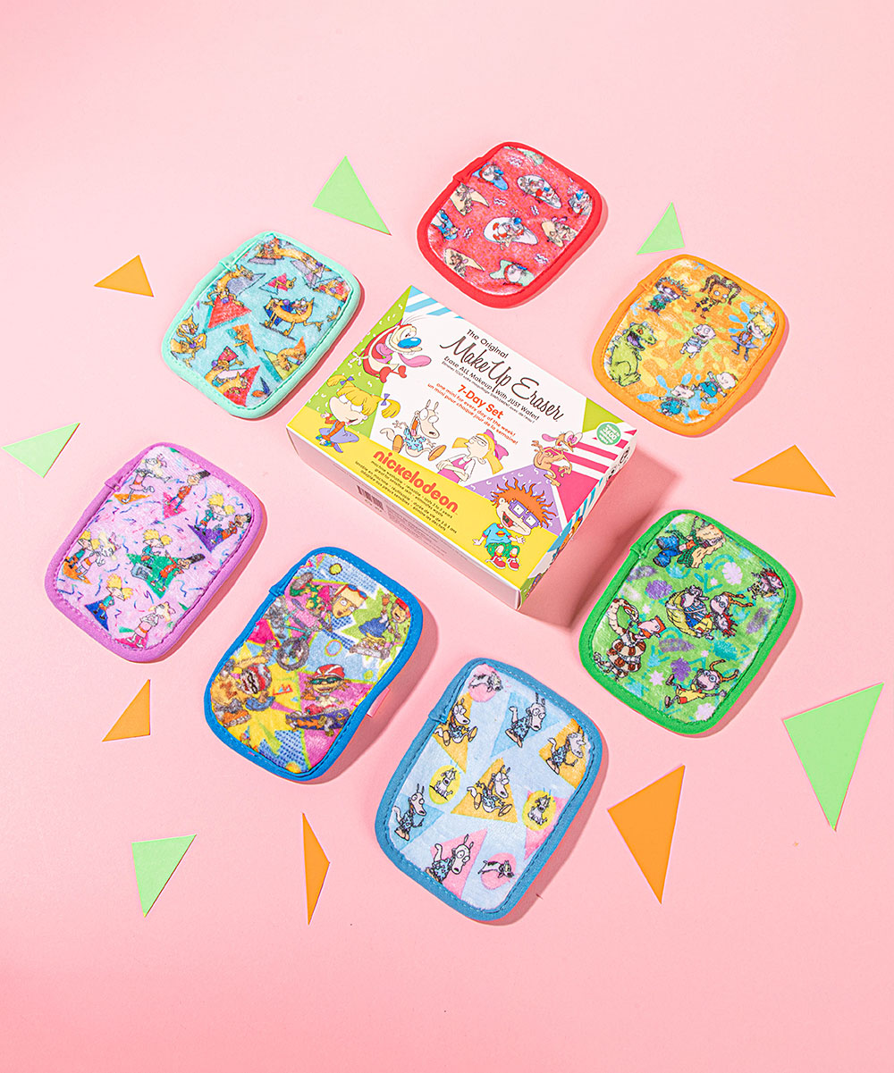 Makeup Eraser 90's Nickelodeon 7 Day Set Colour: White -A5-1093 -A5-1095 -A6-1097 -J8-1622