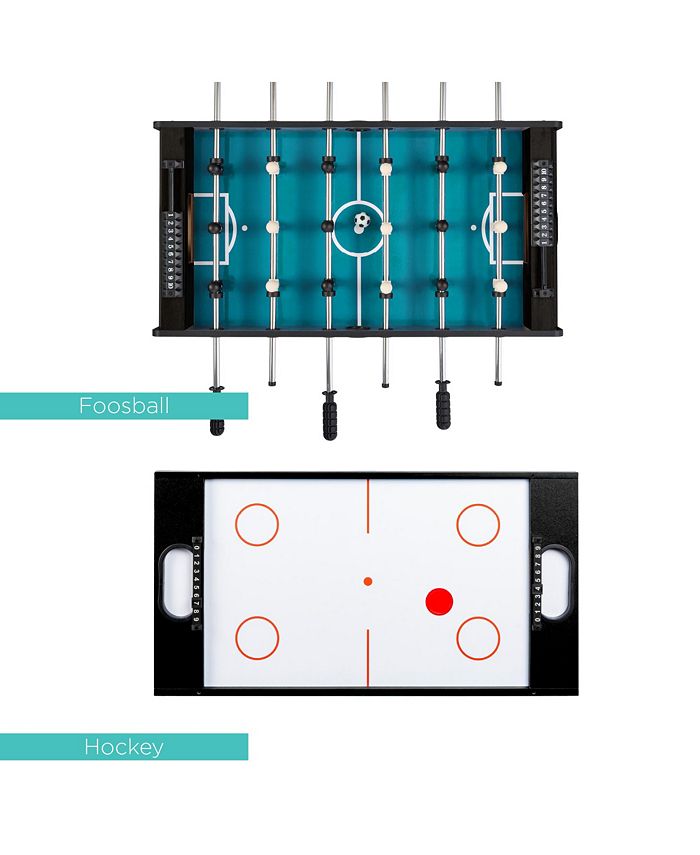 Best Choice Products 4-in-1 Multi Game Table, Childrens Arcade Set w/ Pool Billiards, Air Hockey, Foosball - Multi - E3 - 1634