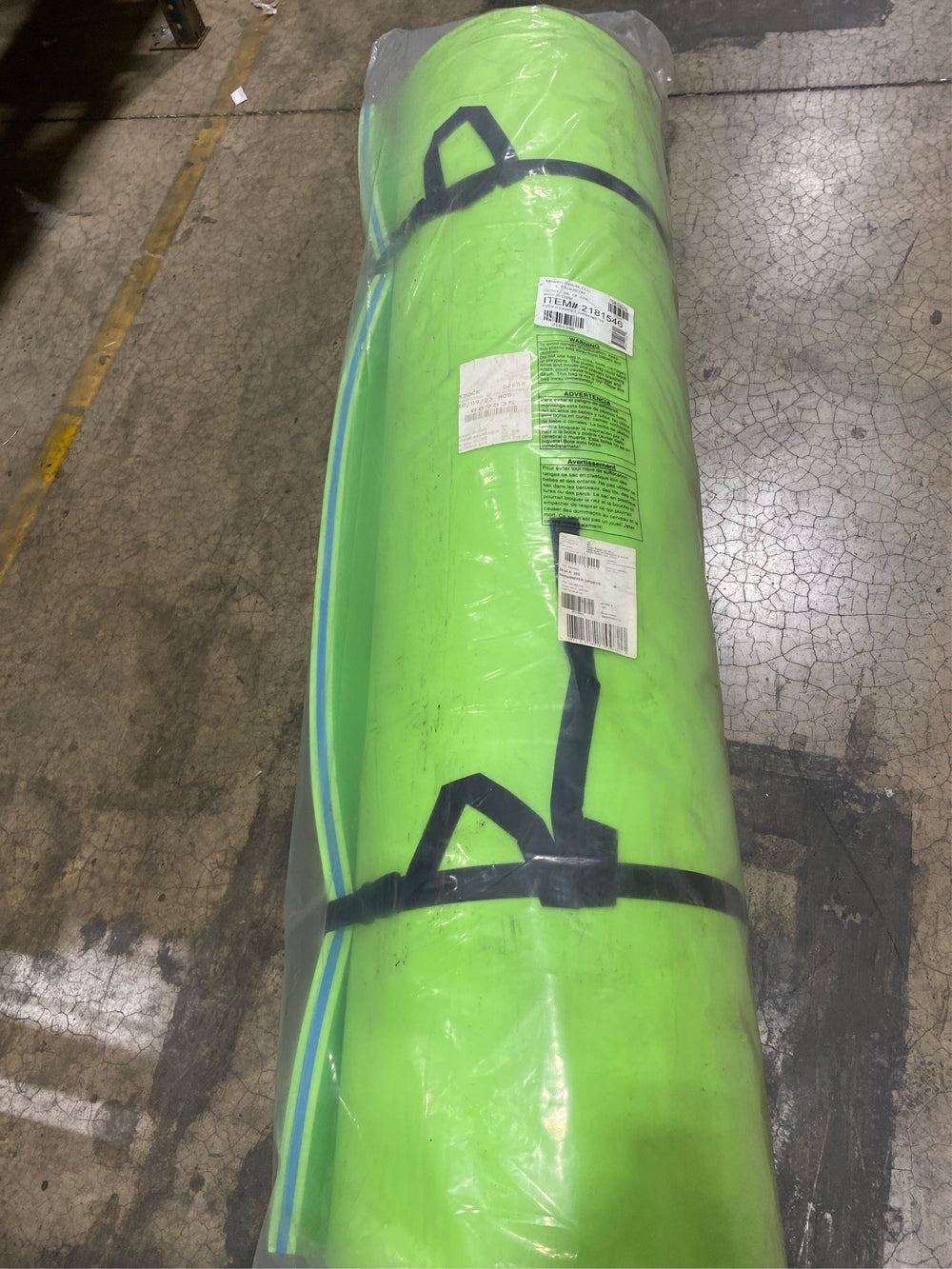 OBrien Water Carpet 18 x 6 ft. Green 3 Layer Floating Foam Lake and Pool Lounger Pad Mat - D5 - 1232