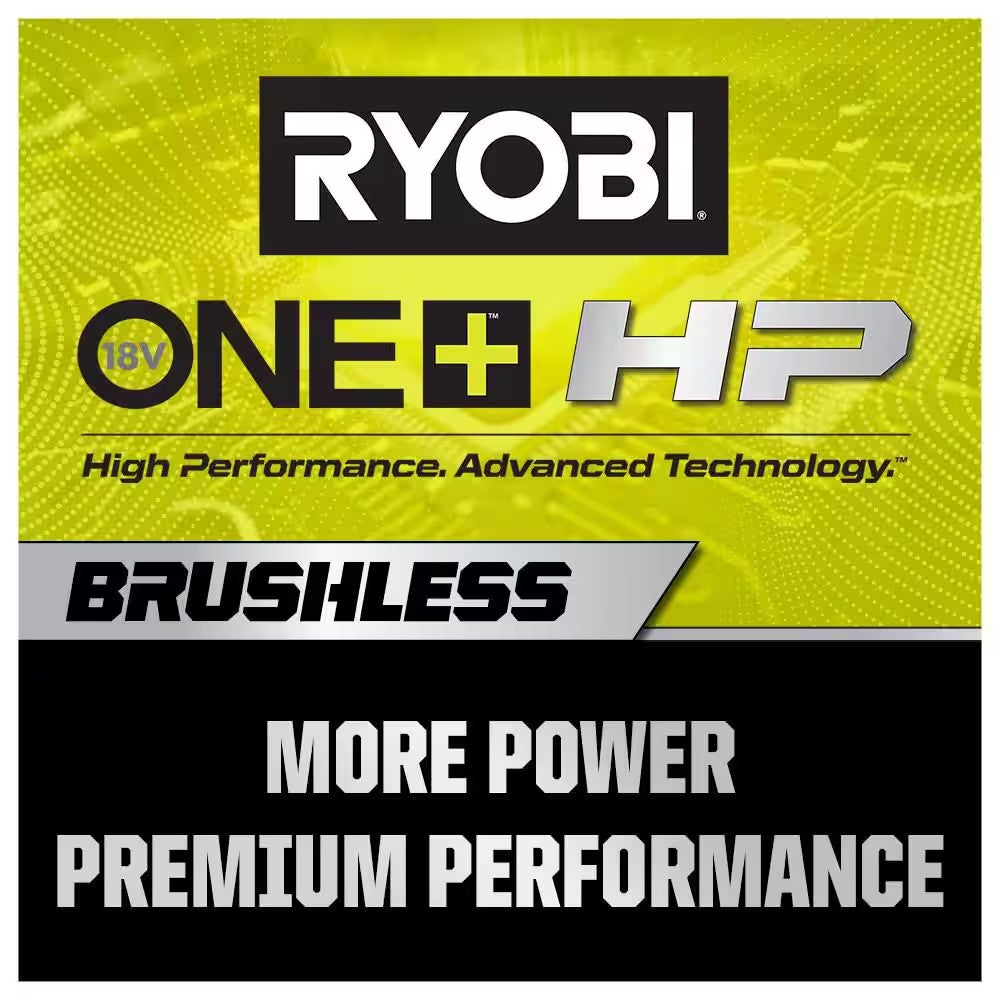 RYOBI ONE+ HP 18V Brushless Cordless 1/2 in. Drill/Driver and Impact Driver Kit w/(2) 2.0 Ah Batteries, Charger, and Bag 1675