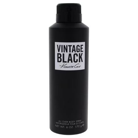 Kenneth Cole Vintage Black Body Spray for Men, 6 oz -F7-0054
