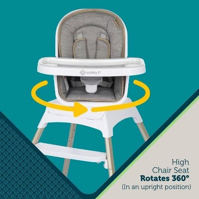 Safety 1st Grow and Go Rotating High Chair - French Gray - D9 - 1300