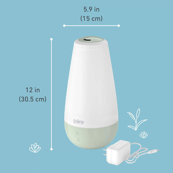 Pure Enrichment PureBaby  3-in-1 Whisper-Quiet Humidifier, Color-Changing Night Light, & Essential Oil Diffuser -A11-1284