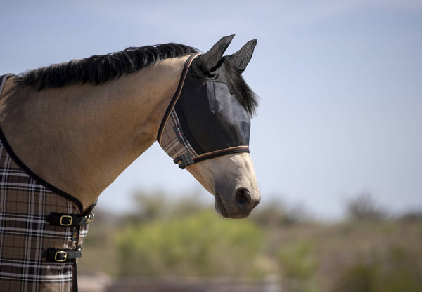 Kensington 90% UV Fly Mask CatchMask UViator - Soft Mesh Ears & Forelock Opening -E11-1813