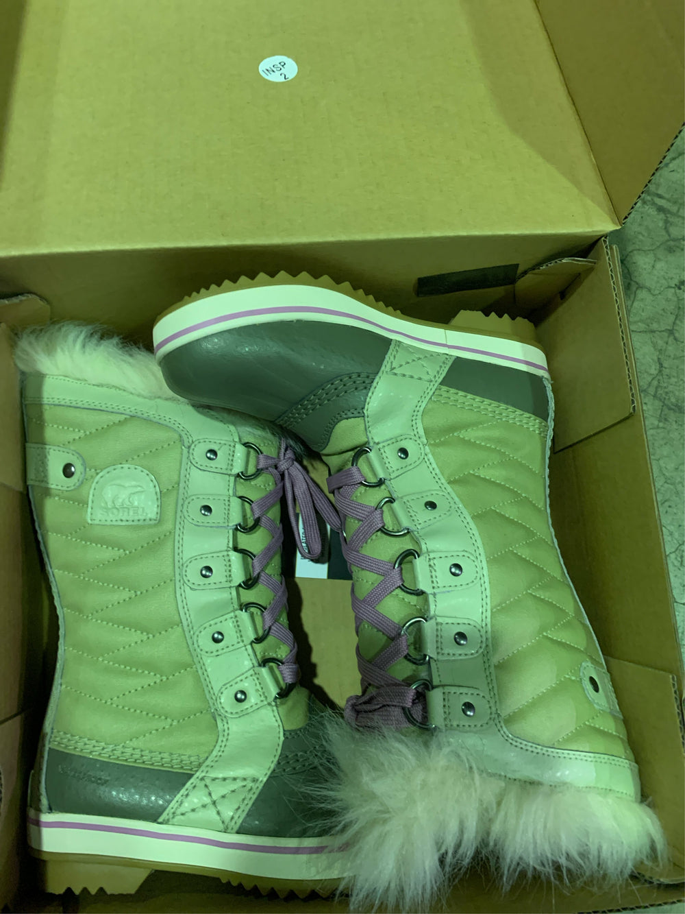 Sorel Youth Unisex Tofino II Boots - Green - 1 Youth -B1-0434
