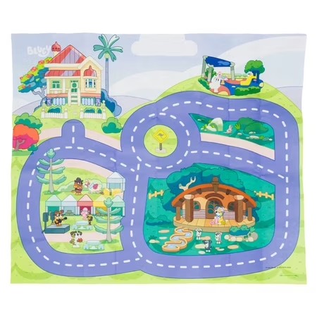 Bluey Imaginmat Playset with Vehicle -E8-0083