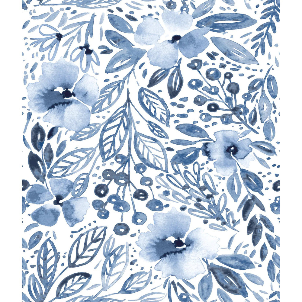 RoomMates 28.18-sq ft Blue Vinyl Novelty Self-adhesive Peel and Stick Wallpaper - G12 - 269