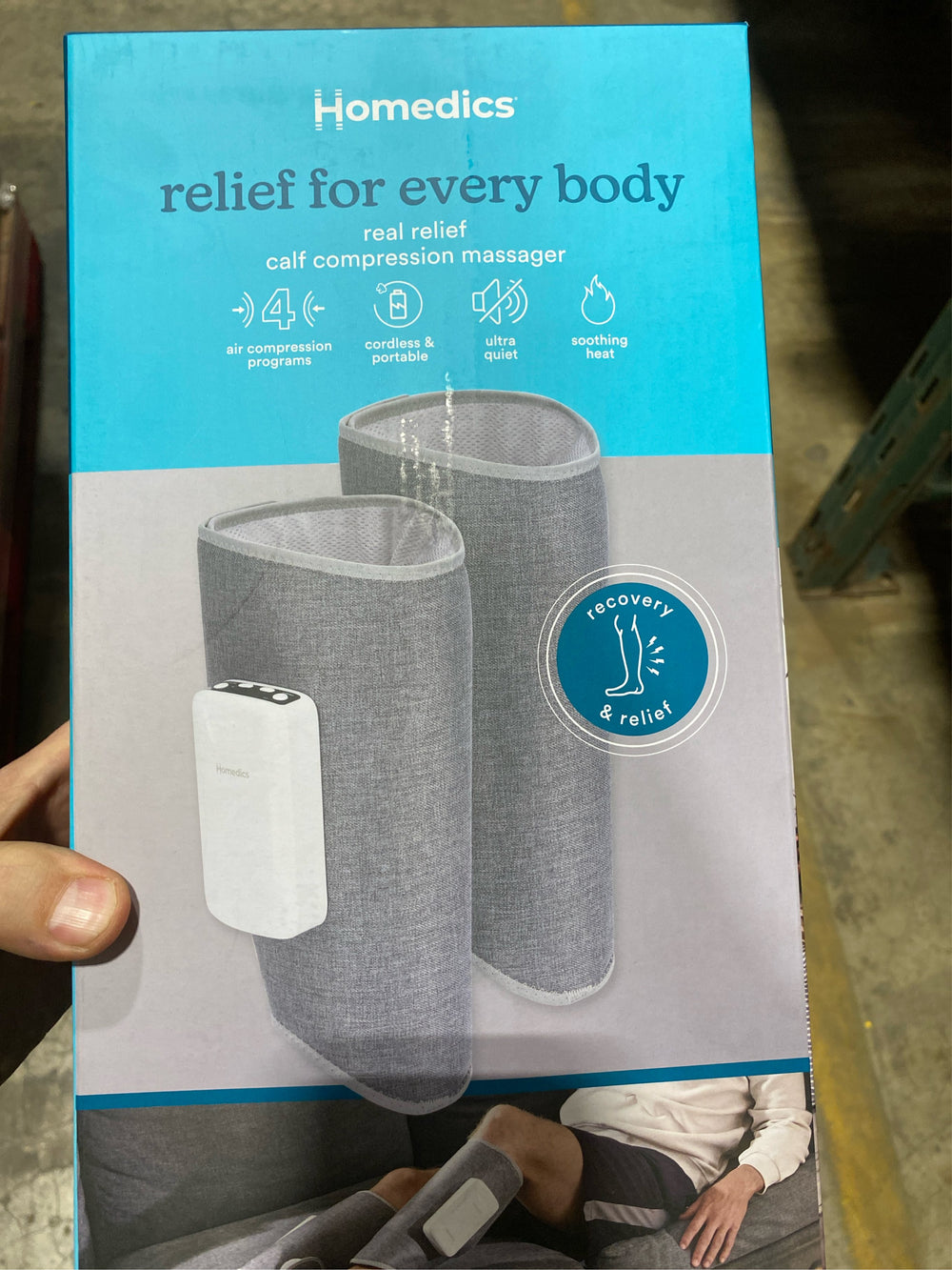 HoMedics Real Relief Calf Compression Massagers - B8 - 534