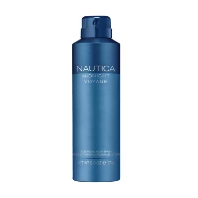 Nautica Midnight Voyage Deodorizing Body Spray, 6 Oz -F7-0055