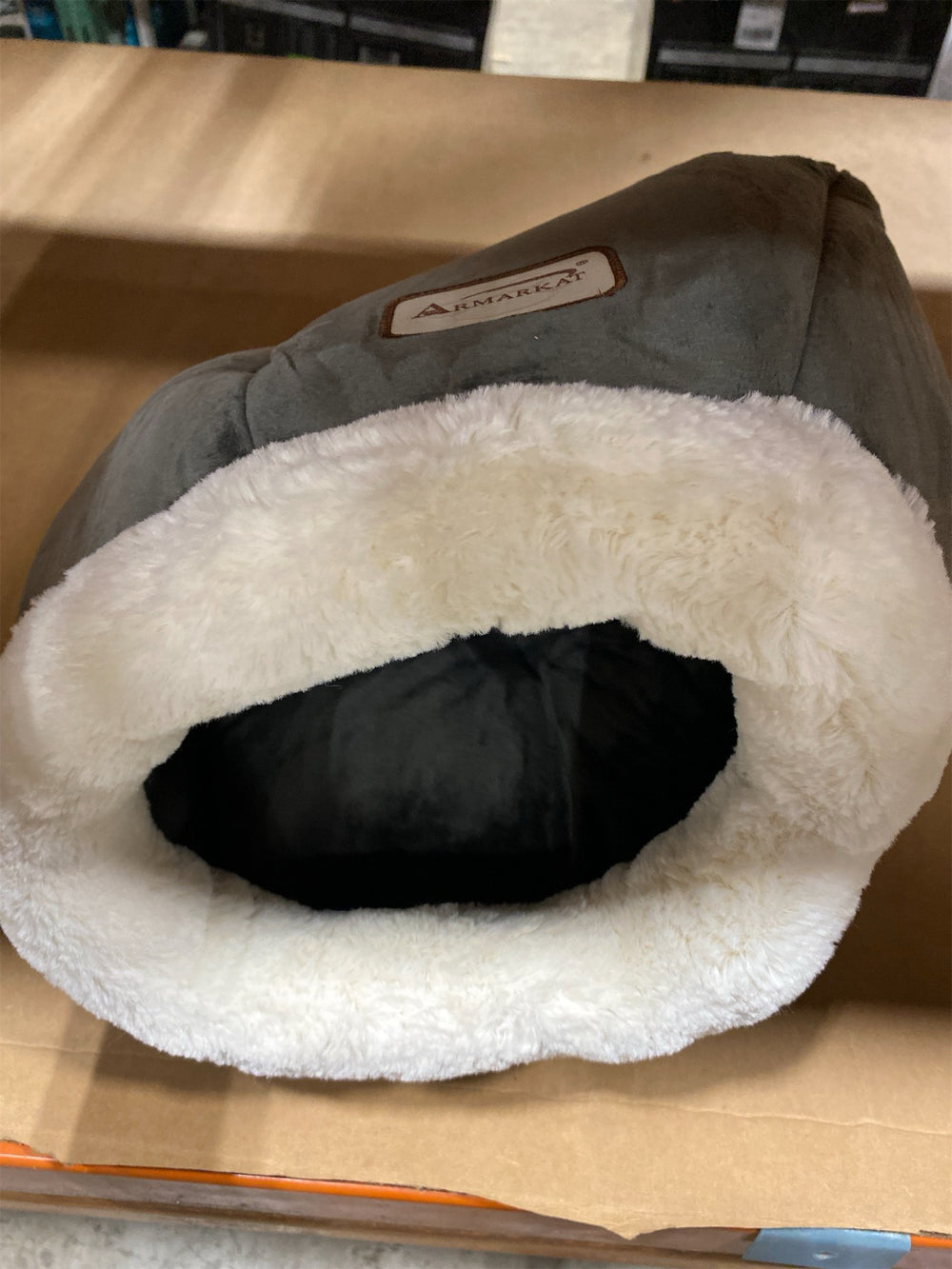 Armarkat Cat Bed Model C80CSH/MB Gray Velvet - L11 - 1668