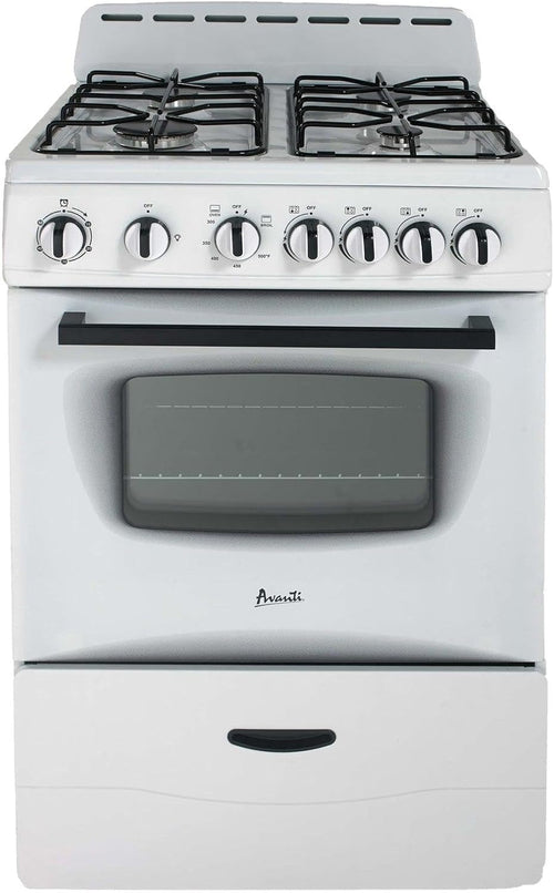 Avanti GR2414CW GR24 24" Compact Gas Range Ov