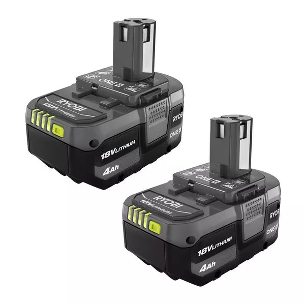 RYOBI ONE+ 18V Lithium-Ion 4.0 Ah Battery (2-Pack) - L435 - Tested and Working