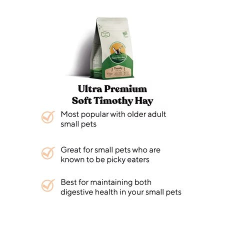 Rabbit Hole Hay, Ultra Premium Soft Timothy Hay; 40 lb bag