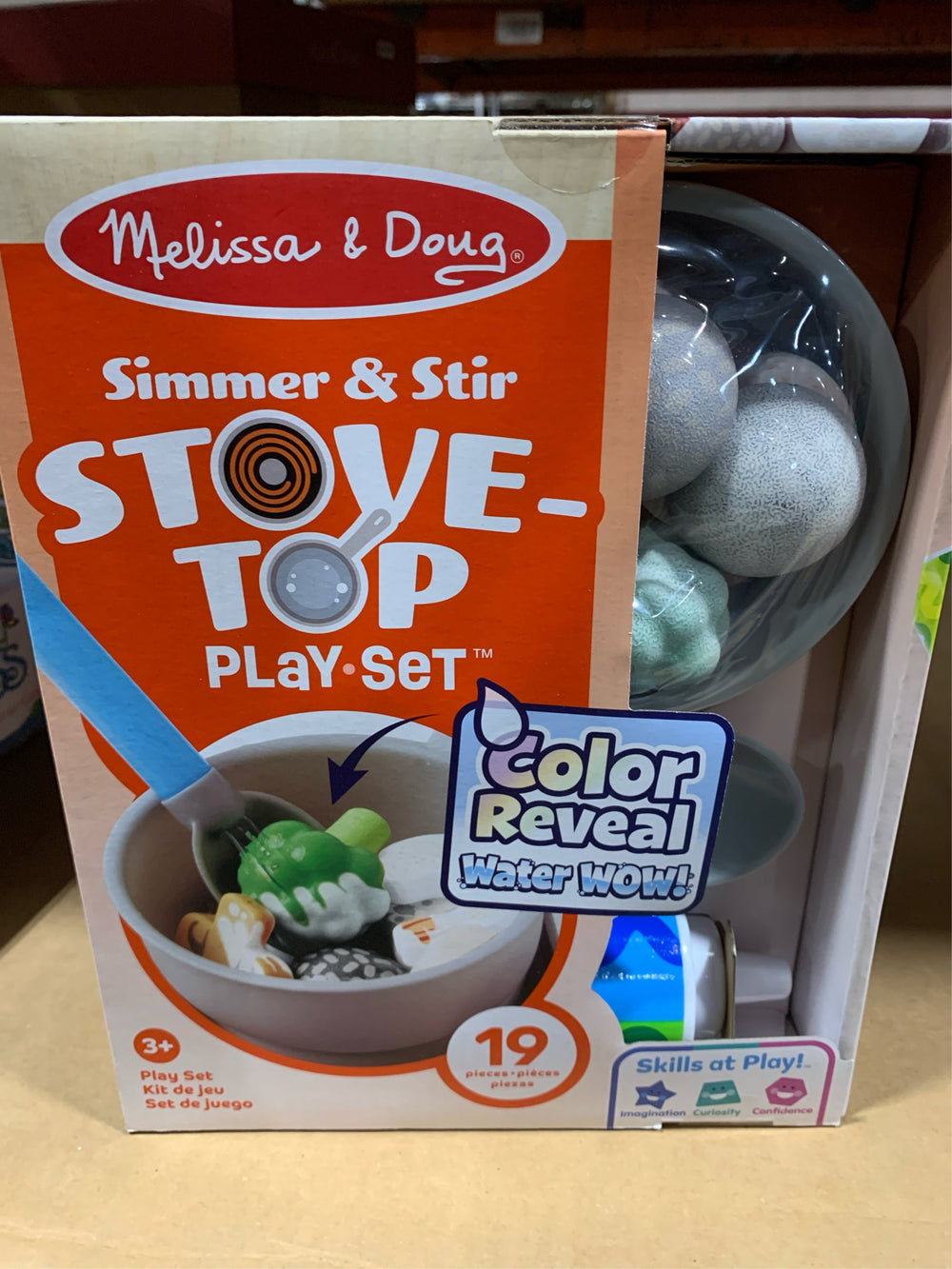 Melissa & Doug Water WOW Saute & Serve Play Set: Plastic Kitchen Accessories, Educational Focus on Motor Skills -J12-1722