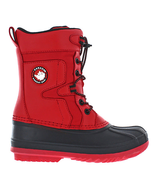 Red & Black Adelle Duck Boots - Kids Size 9M - G2 - 790