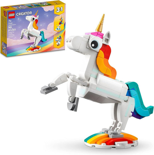 Lego Creator 3 in 1 Magical Unicorn Toy, Transform