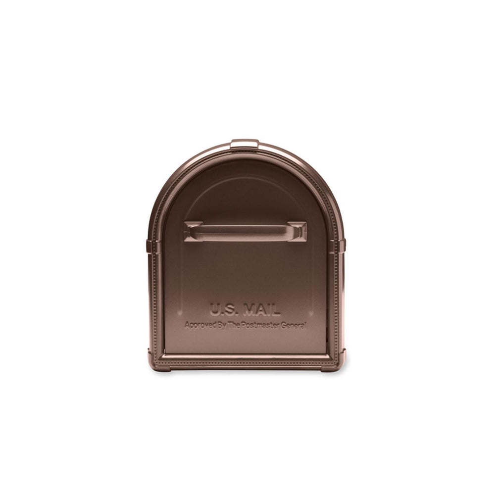 Architectural Mailboxes Hillsborough Classic Galvanized Steel Post Mount Copper Mailbox 1921