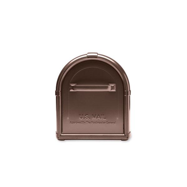 Architectural Mailboxes Hillsborough Classic Galvanized Steel Post Mount Copper Mailbox 1921