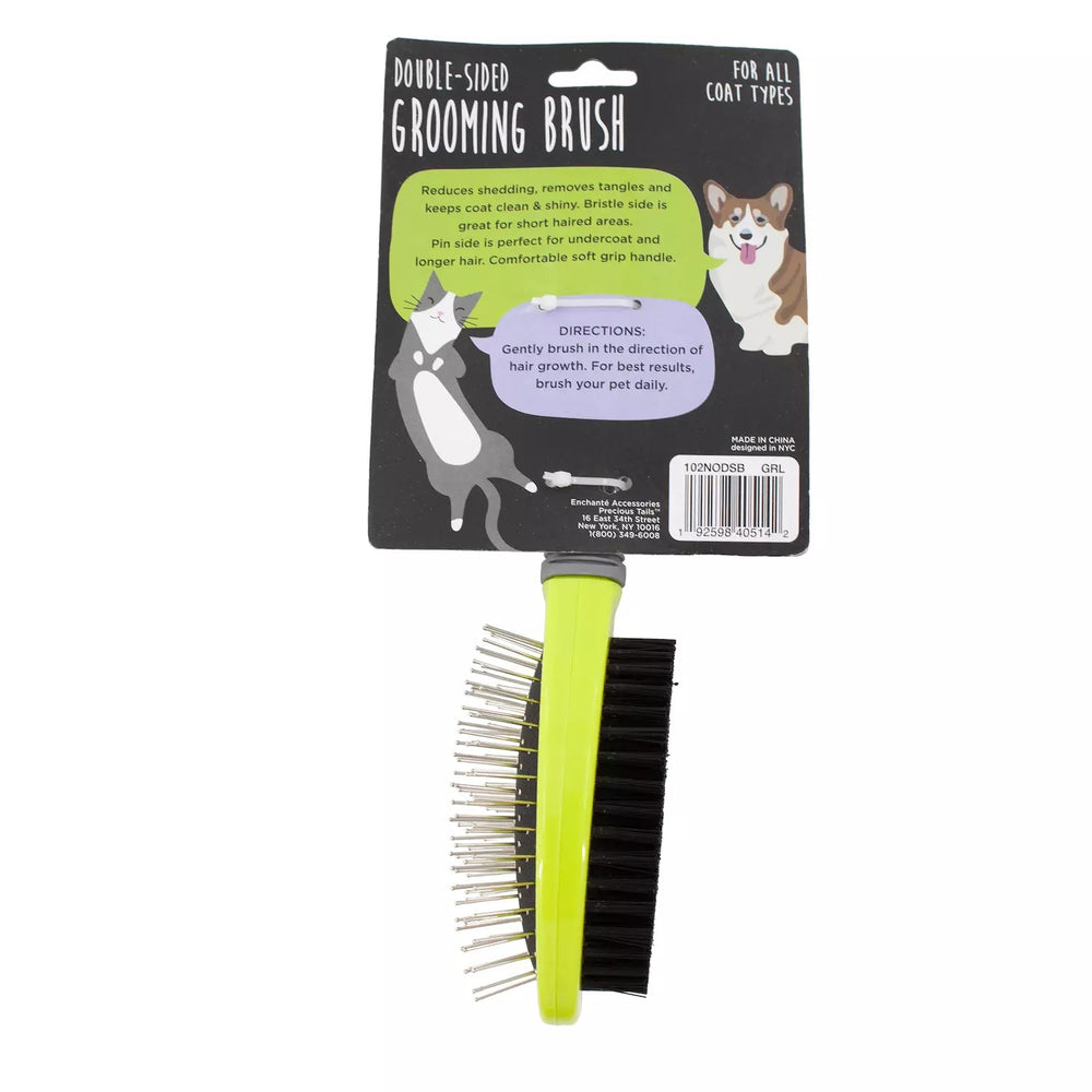 Precious Tails Double Sided Pet Grooming Brush -F9-0117
