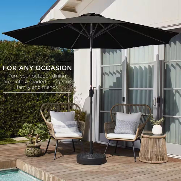 10 ft. Market Tilt Patio Umbrella in Black - A1 - 499