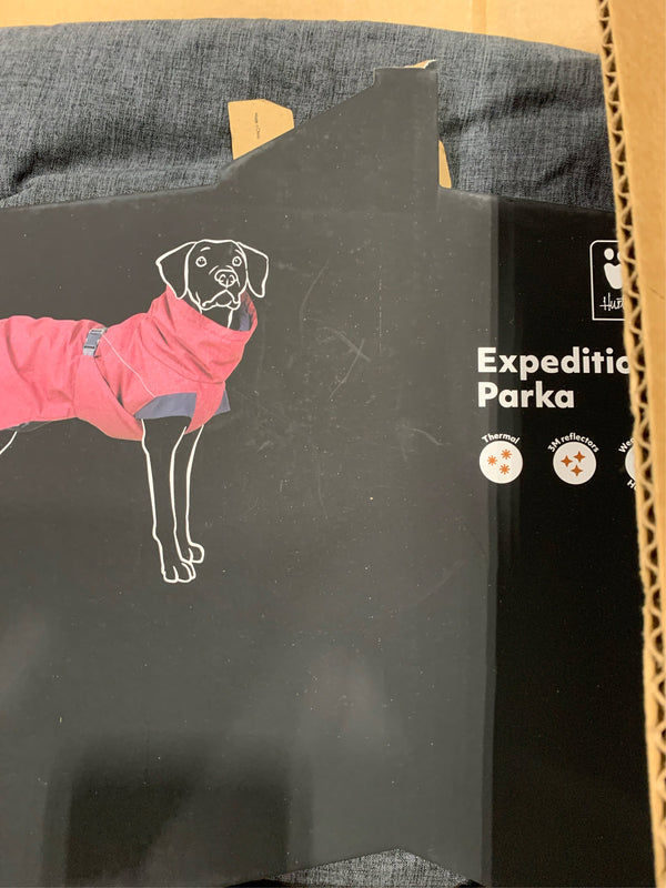 Hurtta Expedition Parka, Winter Dog Coat, BlackBerry, 32 in -E8-0886