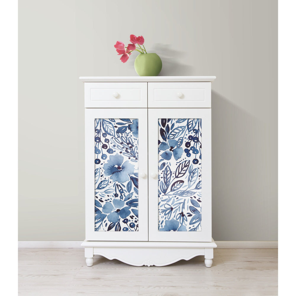 RoomMates 28.18-sq ft Blue Vinyl Novelty Self-adhesive Peel and Stick Wallpaper - G12 - 269