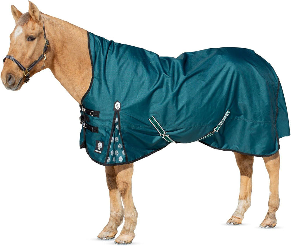 Equinavia Arktis Extended Neck Light Weight Turnout Blanket 100g - Deep Green - 78 in -A10-1258