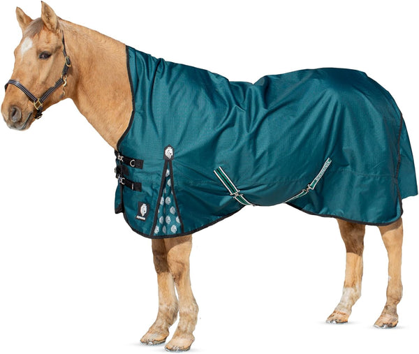 Equinavia Arktis Extended Neck Light Weight Turnout Blanket 100g - Deep Green - 78 in -A10-1258