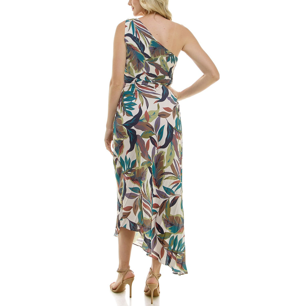 Women's Nicole Miller One Shoulder Pleated Dress Size 4 - J9 - 1638