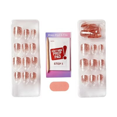 (Lot of 3)KISS Products imPRESS Color FX Fake Nails - Dimension - 33ct - F13 - 1936