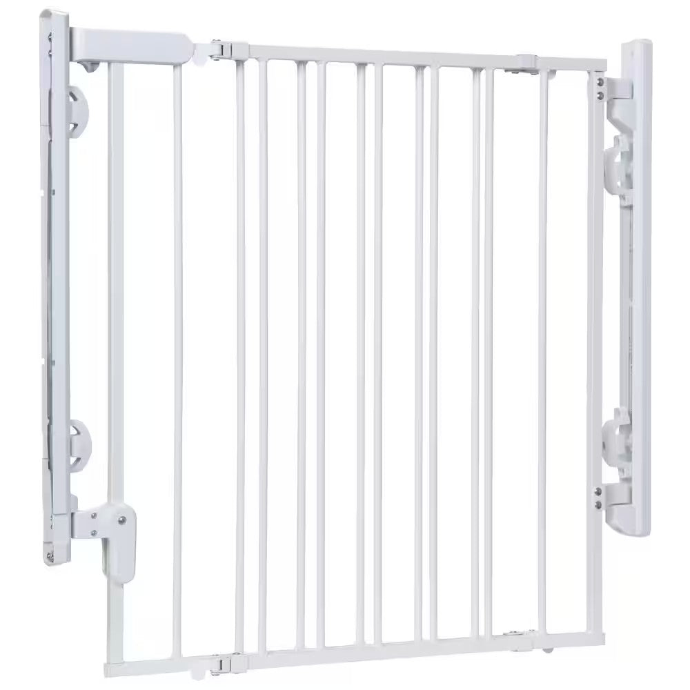 Safety 1st Ready to Install 28 in. Top of Stairs Child Safety Gate in White - H14 - 1773