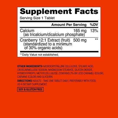 Cranberry Dietary Supplement Tablets - 60ct - up&up : 500mg Per Serving - L10 - 155