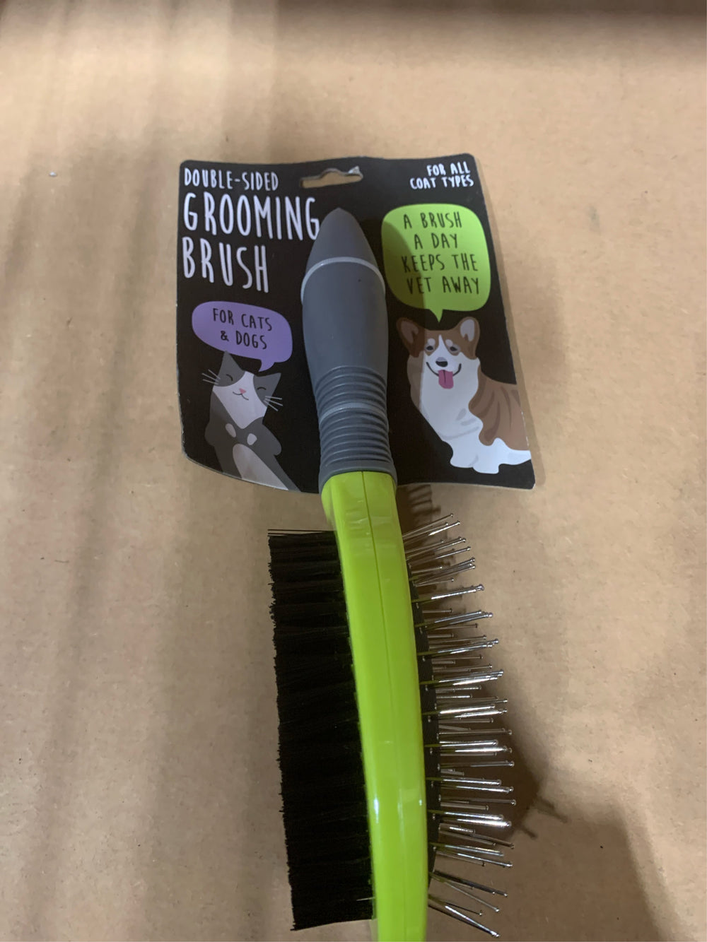 Precious Tails Double Sided Pet Grooming Brush -F9-0117